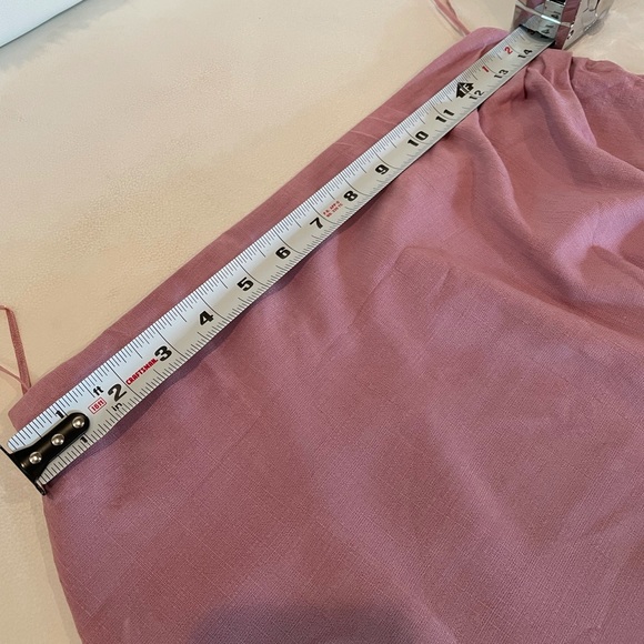 NWT M FREE PEOPLE blush pink lace trim mini skirt crop bralette set brand new - Picture 4 of 13